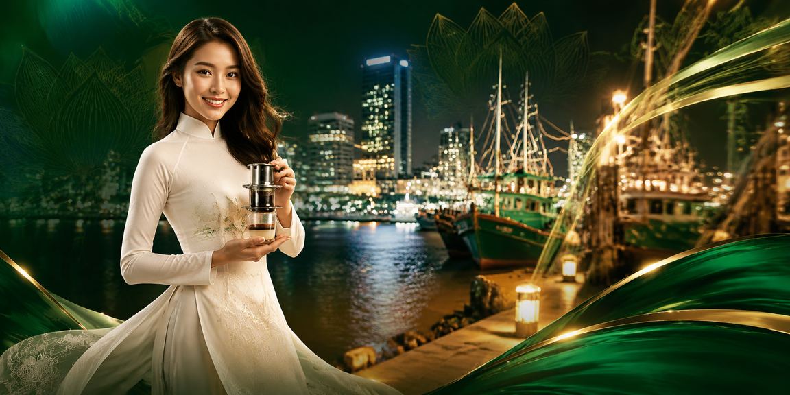 Người phụ nữ mặc áo dài tại Nha Trang tham gia cá cược casino trực tuyến bên bờ biển