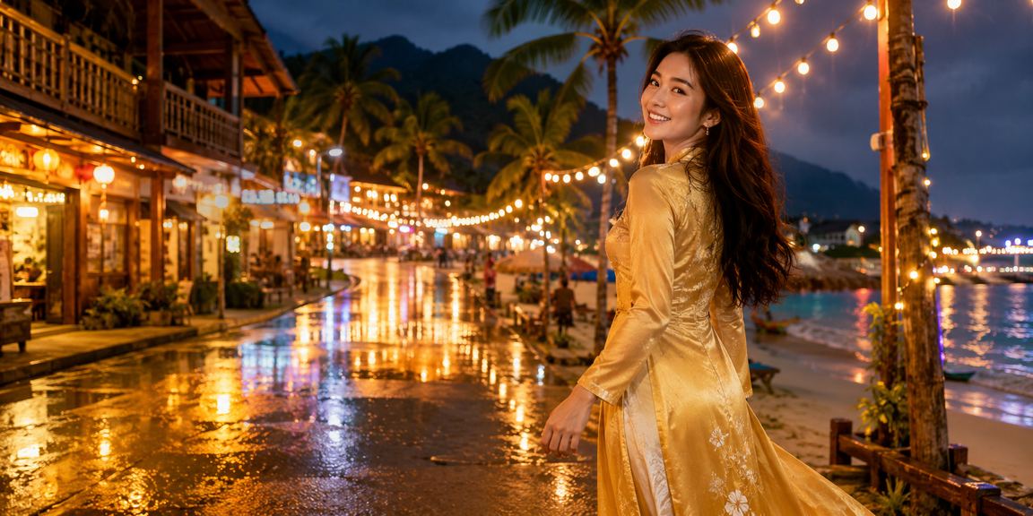 Người dùng tại Sapa trong trang phục áo dài thực hiện nạp tiền và nhận thưởng casino trực tuyến