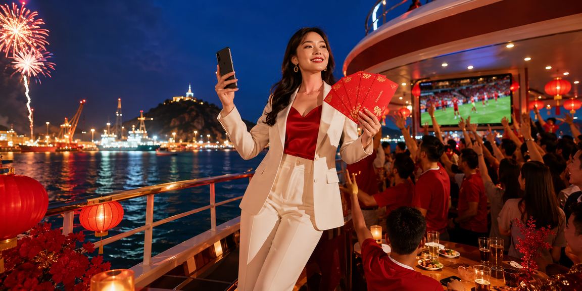 Không khí lễ hội Tết tại Vũng Tàu với phong bao đỏ và ưu đãi đặc biệt dịp Tết